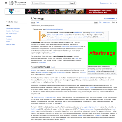 Afterimage - Wikipedia