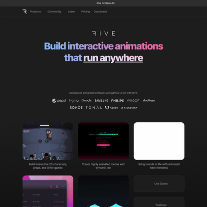 Rive - Build interactive animations that run anywhere