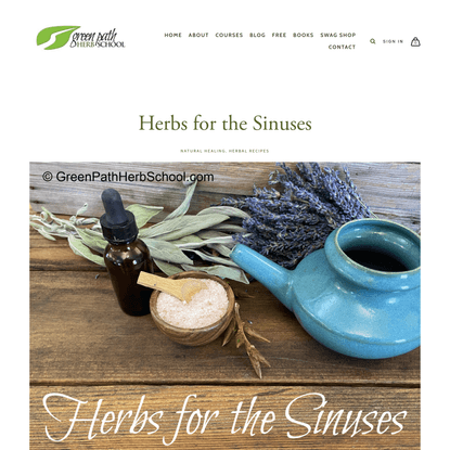 Herbs for the Sinuses — Green Path Herb School
