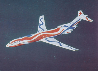 Airplane design by Alexander Calder, 1975