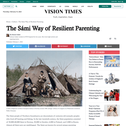 The Sámi Way of Resilient Parenting - Vision Times