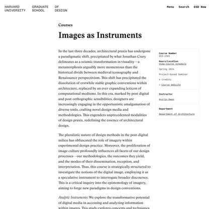 Images as Instruments
