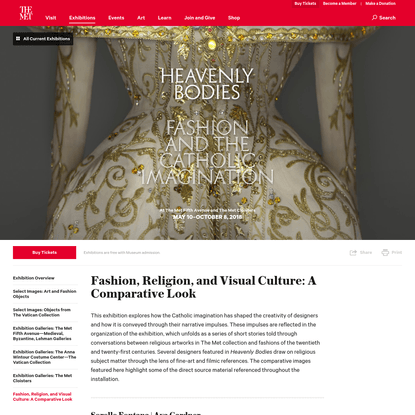 Fashion, Religion, and Visual Culture: A Comparative Look