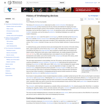 History of timekeeping devices - Wikipedia