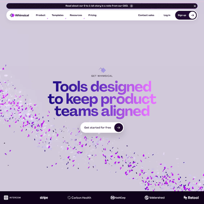 Whimsical - The iterative workspace for product teams