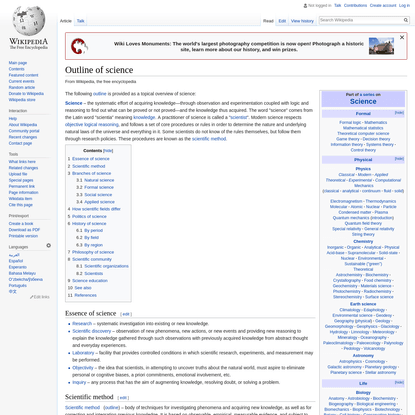 Outline of science - Wikipedia