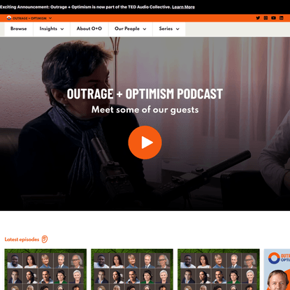 Climate Change Podcast | Outrage + Optimism