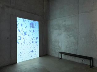 Felix Ansmann & Maurice Wald, Closed Loop / Scrying Mirror, 2022, installation view
