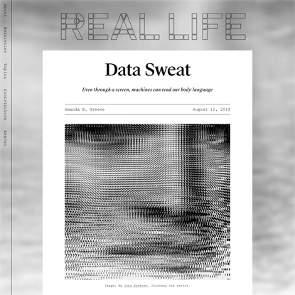 Data Sweat — Real Life