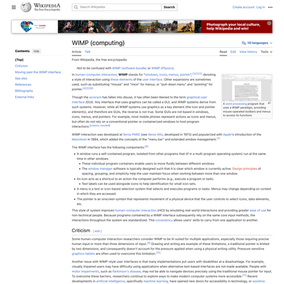 WIMP (computing) - Wikipedia