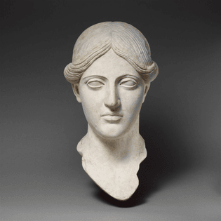 Marble head of a woman, Roman, Imperial period (1st–2nd century C.E.)