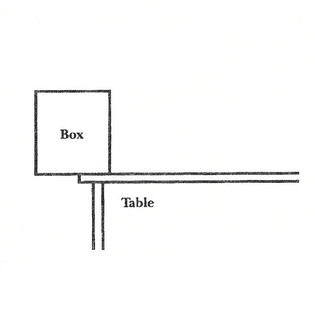 box and table