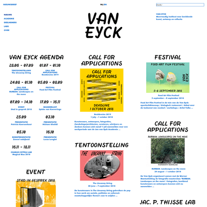 Van Eyck - Nieuws