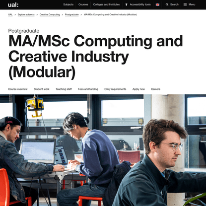 MA/MSc Computing and Creative Industry (Modular)