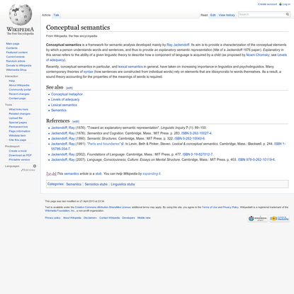 Conceptual semantics - Wikipedia, the free encyclopedia