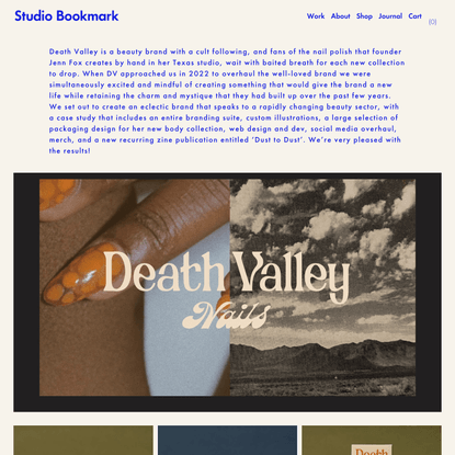 Death Valley Nails — Studio Bookmark