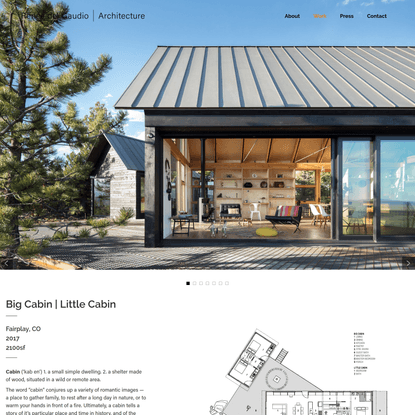 Big Cabin | Little Cabin | Renée del Gaudio Architecture