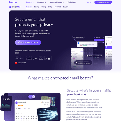 Proton Mail: Get a private, secure, and encrypted email account | Proton