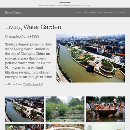 Living Water Garden — Betsy Damon