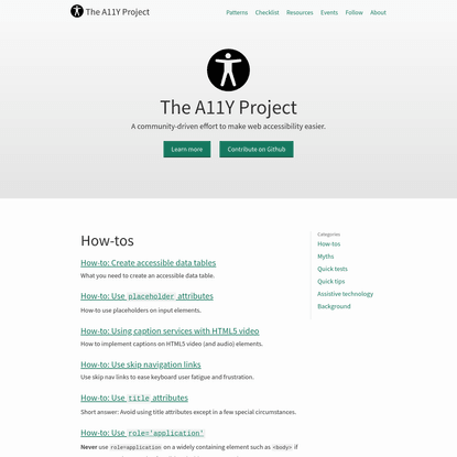 The A11Y Project