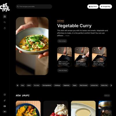 CREME: Step-by-Step Video Recipes