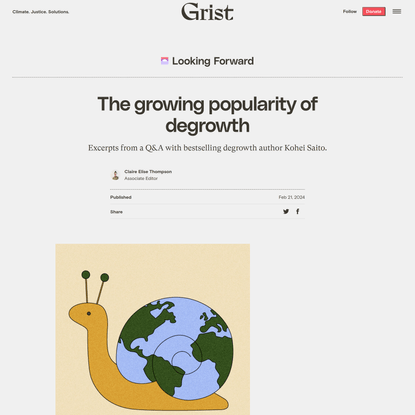 The growing popularity of degrowth