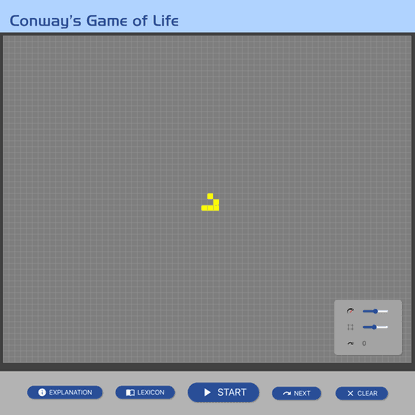 Play John Conway’s Game of Life