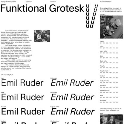 Funktional Grotesk — Typografische Systeme