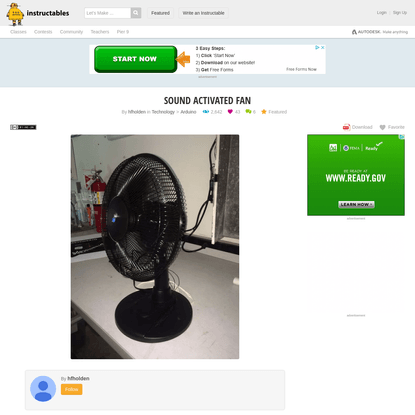 Sound Activated Fan