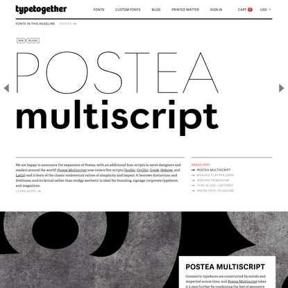 TypeTogether | High quality fonts and custom type design