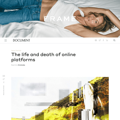 The life and death of online platforms