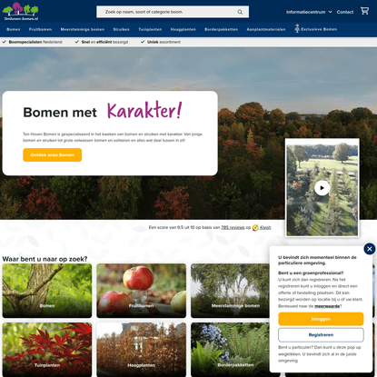 Ten Hoven Bomen Webshop - Online bomen en planten kopen.
