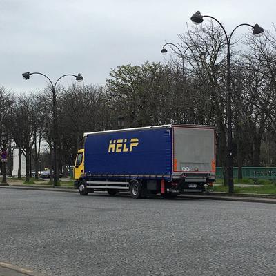 photo capturing the phrase, help