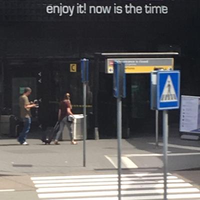 photo capturing the phrase, enjoy it! now is the time