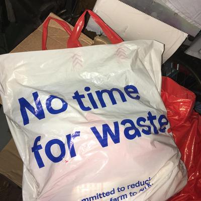photo capturing the phrase, no time for waste