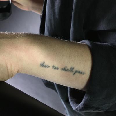photo capturing the phrase, this too shall pass