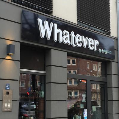 photo capturing the phrase, whatever