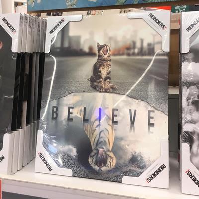 photo capturing the phrase, believe