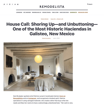 New Mexico property for sale: Historic Casita in Galisteo, Artfully Modernized