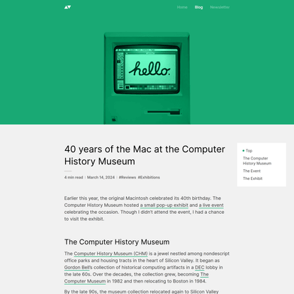 40 years of the Mac at the Computer History Museum