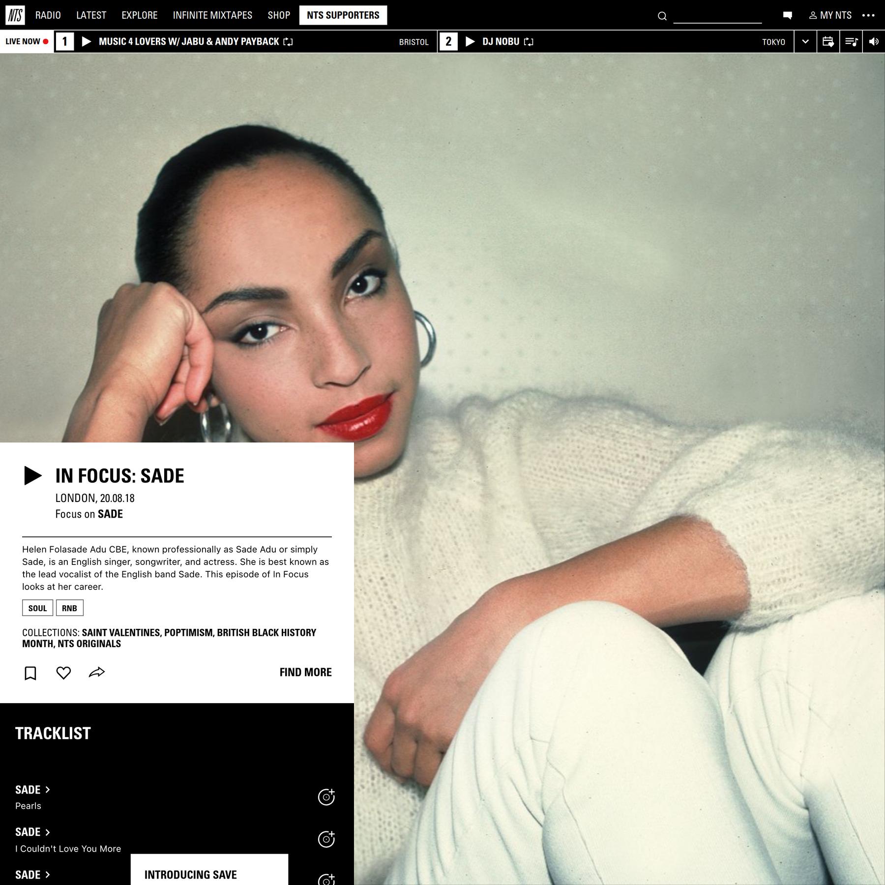 sade, loveyyyy vocals