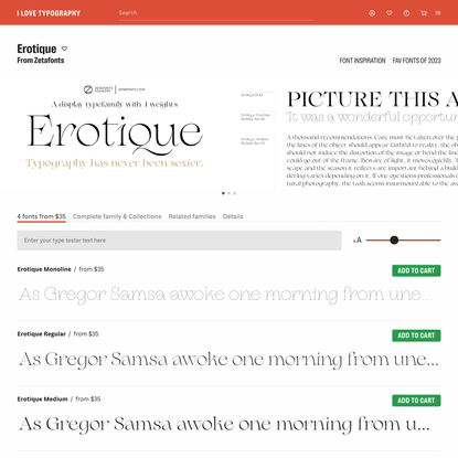 Erotique Fonts | I Love Typography