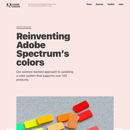 Reinventing Adobe Spectrum’s colors