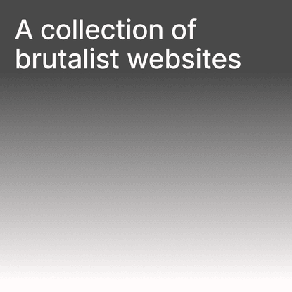Website for Brutal Web