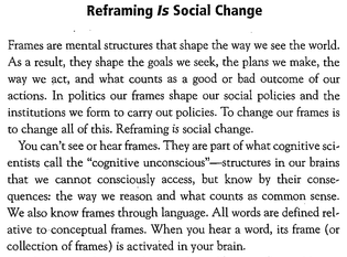 Re-Framing is social change