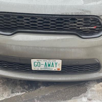 photo capturing the phrase, go away