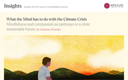 What the Mind has to do with the Climate Crisis