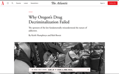 Why Oregon’s Drug Decriminalization Failed