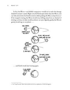 what would happen between earth and the moon if the earth stopped spinning as illustrated by xkcd randall munroe