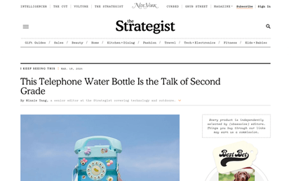 This Telephone Water Bottle Is the Talk of Second Grade